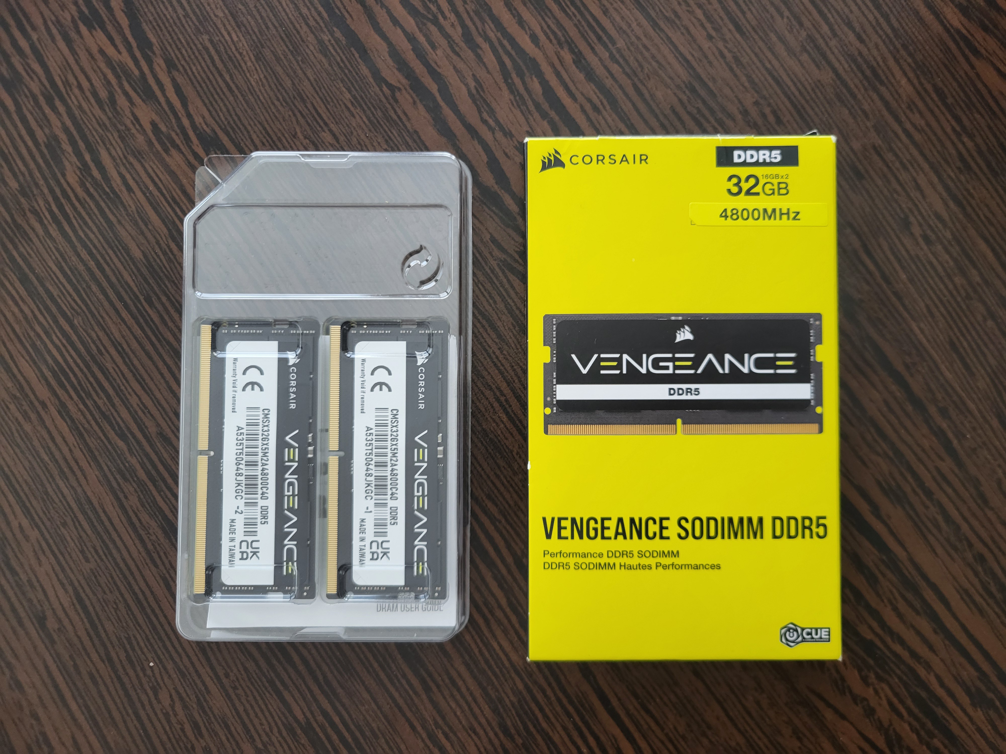 CORSAIR VENGEANCE DDR5 SODIMM 32GB (2x16GB) DDR5 4800MT/s